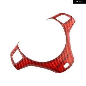 BMW インテリア ステアリングホイール 装飾 カバー トリム 3シリーズ E90 E92 E93 2005-2012 - Red Style A