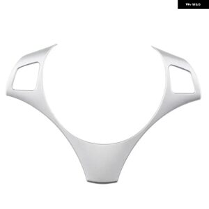 BMW JAMEO 自動カーボンカーアクセサリー X1 E84 2009-2016 ステアリングホイールパネル 装飾 カバー トリム ステッカー - Silver Style B