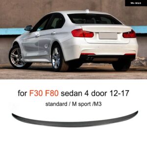 BMW カーボンリアスポイラー 3シリーズ E90 E92 E93 F30 F80 M3 M スポーツ 323I 325I 328I 335I 2005-2011 トランク トランク リッドウイン グリップ - for F30 F80