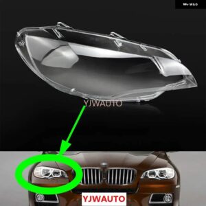 BMW X6 E71 20082009-13 ヘッドライト カバー ヘッドランプ レンズ ガラス交換用クリアフロントランプ シェード 自動シェル - TYPE 01 1 Pcs Left