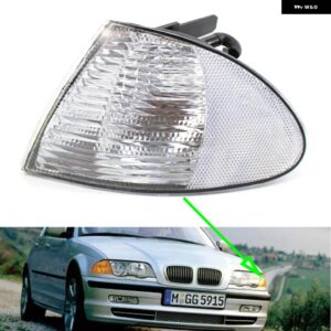 BMW コーナーライト 3シリーズ E46 4 ドア 1998 2001 自動 パーキング ウィンカーコーナーランプスモーク車コーナーライト - Clear 1 Pcs Left
