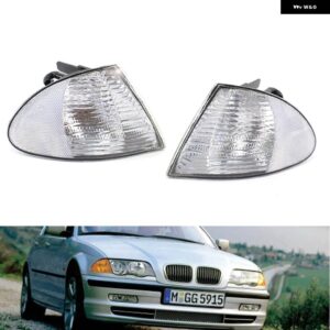 BMW コーナーライト 3シリーズ E46 4 ドア 1998 2001 自動 パーキング ウィンカーコーナーランプスモーク車コーナーライト - Clear Both Sides