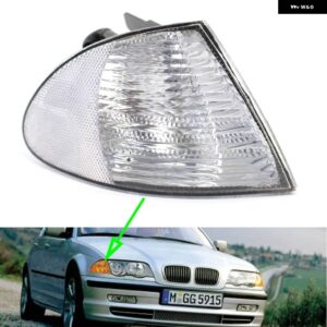 BMW コーナーライト 3シリーズ E46 4 ドア 1998 2001 自動 パーキング ウィンカーコーナーランプスモーク車コーナーライト - Clear 1 Pcs Right