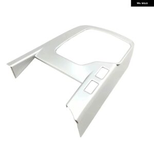 ジャガー カー スタイリング E ペース 2017 2018 2019 ABS カーボンルック インテリア ギア シフト フレーム カバー トリム - Silver