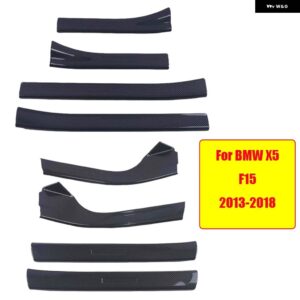BMW ABS カーボンドアシルスカッフプレートガードプロテクター カバー トリム 3 5シリーズ G20 G30 X1 F48 X3 G01 X5 F15 G05 X7 G07 - For X5 F15