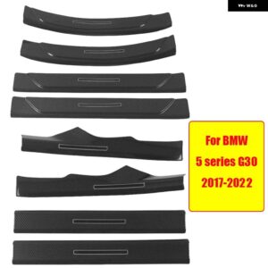 BMW ABS カーボンドアシルスカッフプレートガードプロテクター カバー トリム 3 5シリーズ G20 G30 X1 F48 X3 G01 X5 F15 G05 X7 G07 - For 5 Series G30