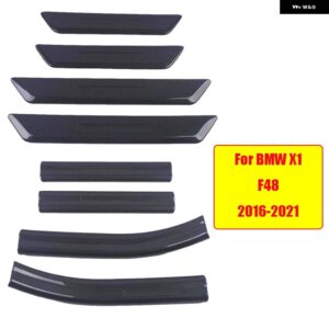 BMW ABS カーボンドアシルスカッフプレートガードプロテクター カバー トリム 3 5シリーズ G20 G30 X1 F48 X3 G01 X5 F15 G05 X7 G07 - For X1 F48