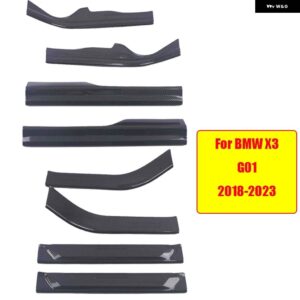 BMW ABS カーボンドアシルスカッフプレートガードプロテクター カバー トリム 3 5シリーズ G20 G30 X1 F48 X3 G01 X5 F15 G05 X7 G07 - For X3 G01