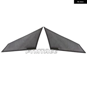 BMW 5シリーズ G60 2024 2025 フロントドア オーディオ スピーカー カバー スピーカー パッド トリム フレーム ステッカー ステンレス インテリア - black
