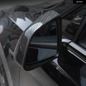 テスラ サイドミラー カバー モデル X Y アクセサリー ABS カーボンパターンバックミラー カバー モデル3 モデル S - For Model 3