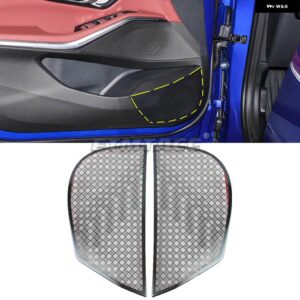 BMW 3シリーズ I3 G20 2023 2024 ドアスピーカー サウンド クロームスピーカー カバー トリム フレーム ステッカー インテリア - black
