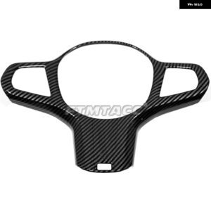BMW ステアリングホイール フレーム 装飾 カバー ステッカー トリム X5 G05 2019-22 インテリア デカール ABS カーボン - Carbon Fibre Style
