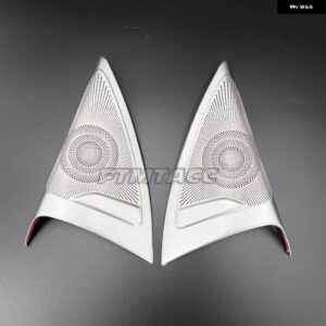 BMW 2個 カー スタイリング ドア ステレオ スピーカー ツイーターカバー ステッカー トリム X3 G01 2018-23 オート アクセサリー - Silvery
