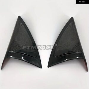 BMW 2個 カー スタイリング ドア ステレオ スピーカー ツイーターカバー ステッカー トリム X3 G01 2018-23 オート アクセサリー - black