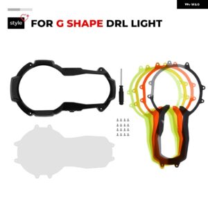 BMW オートバイ ヘッドライト プロテクター 4 蛍光カバー 付き R1200GS LC GSA R1250GS R1200GS 1250GS ADV アドベンチャー 2024 - For G Shape Light