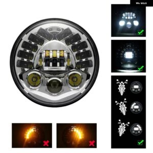 BMW RNINET R9T ヘッドライト 適応 ヘッドライト とウインカー R 9 T 高ロービーム オートバイ アクセサリー IP67 防水 - Adaptive Chrome