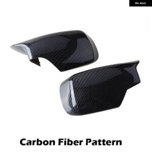 BMW バックミラー カバー ウイング サイドミラー キャップ 3シリーズ E46 1998-2005 5シリーズ E39 1996-2003 セダンカー アクセサリー - Carbon Fiber Look