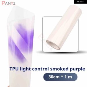スバル TPU ヘッドライト フィルムクリア黒/紫インテリジェント UV 自己修復アンチスクラッチ 三菱 シュコダ - purple, 30CMx1M