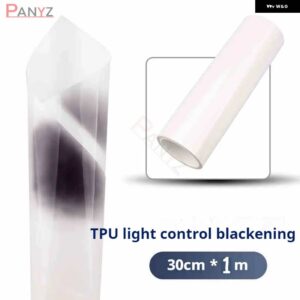 スバル TPU ヘッドライト フィルムクリア黒/紫インテリジェント UV 自己修復アンチスクラッチ 三菱 シュコダ - black, 30CMx1M