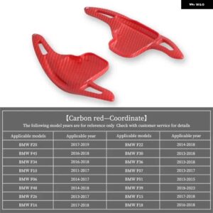 BMW F01 F06 F07 F10 F15 F16 F20 F22 F45 F30 F34 I8 オート ステアリングホイール リア シフト パドル車 シフト 装置半自動 - Carbon Red