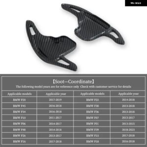 BMW F01 F06 F07 F10 F15 F16 F20 F22 F45 F30 F34 I8 オート ステアリングホイール リア シフト パドル車 シフト 装置半自動 - Carbon-Black
