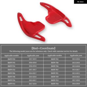 BMW F01 F06 F07 F10 F15 F16 F20 F22 F45 F30 F34 I8 オート ステアリングホイール リア シフト パドル車 シフト 装置半自動 - Red