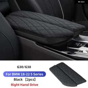 BMW 2PC アームレスト ボックス パッド 自動中央アームレスト ボックス カバー マット インテリア スタイリング アクセサリー G30 G38 G32 6GT 2018-2023 - Upgrad G30G38 RHD
