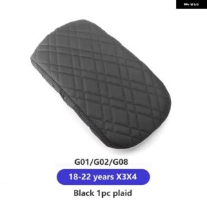 BMW 中央アームレスト ボックス パッド カバー 自動車 インテリア アクセサリー G30 G38 G32 6GT G20 G11 G12 G01 G02 G05 G06 G07 X3X4X5X6 LHD - G01 G02 18-22 Black