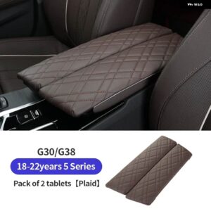 BMW 中央アームレスト ボックス パッド カバー 自動車 インテリア アクセサリー G30 G38 G32 6GT G20 G11 G12 G01 G02 G05 G06 G07 X3X4X5X6 LHD - G30 G38 18-23 Mocha