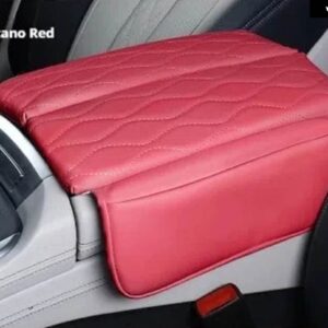 BMW 19-23 X5 アームレスト ボックス カバー パッド 革傷防止 防塵 センター コンソール カバー クッション インテリア アクセサリー - Leather-Red
