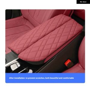 BMW 3 4シリーズ センター コンソール アームレスト ブースター パッド インテリア 収納 アームレスト ボックス クッション ハイトナー センター ボックス - Volcanic red