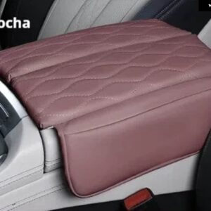BMW 19-23 X7 アームレスト ボックス カバー パッド 革傷防止 防塵 センター コンソール カバー クッション インテリア アクセサリー - leather mocha