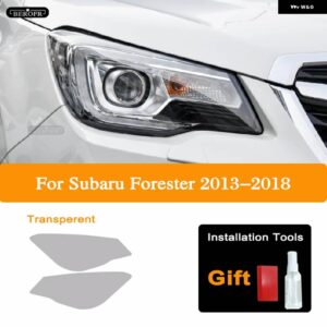 スバル ヘッドライト ティントフィルムスモークブラッククリア TPU ライト ステッカー フォレスター 2019 2020 2013-ON アク - 2013-2018　t