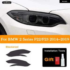 BMW 2個 2シリーズ F22 F23 2014-2019 ヘッドライト ティントブラックフィルムクリア TPU ステッカー アクセサリー