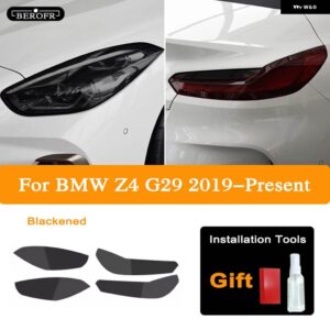 BMW Z4 G29 M40I SDRIVE 2020 ヘッドライト ティントスモークブラックフィルム テールライト クリア TPU ステッカー アクセサリー 2個 - The whole set B