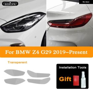 BMW Z4 G29 M40I SDRIVE 2020 ヘッドライト ティントスモークブラックフィルム テールライト クリア TPU ステッカー アクセサリー 2個 - The whole set T