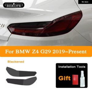 BMW Z4 G29 M40I SDRIVE 2020 ヘッドライト ティントスモークブラックフィルム テールライト クリア TPU ステッカー アクセサリー 2個 - Taillight B