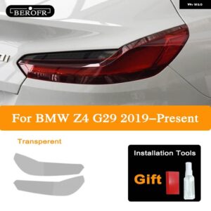 BMW Z4 G29 M40I SDRIVE 2020 ヘッドライト ティントスモークブラックフィルム テールライト クリア TPU ステッカー アクセサリー 2個 - Taillight T
