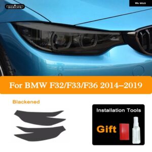 BMW 2個 4シリーズ F32 F33 F36 ヘッドライト ティントブラックフィルムビニールクリア TPU ステッカー アクセサリー