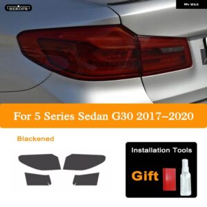 BMW 5シリーズ G30 M5 F90 2017-2020 車 FAMP フィルム ヘッドライト ティントブラックフィルムビニール テールライト クリア TPU ステッカー - G30 17-20 B3