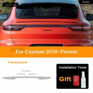 ポルシェ ヘッドライト ティントフィルムスモークブラッククリア TPU ステッカー カイエン 2019 2020 2011-ON 958 - 18-On Taillight T