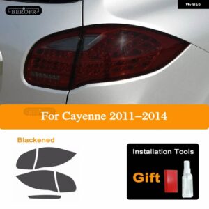 ポルシェ ヘッドライト ティントフィルムスモークブラッククリア TPU ステッカー カイエン 2020 21 22 2011-ON 958 - 11-14 Taillight B