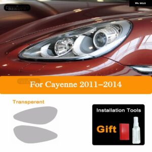 ポルシェ ヘッドライト ティントフィルムスモークブラッククリア TPU ステッカー カイエン 2020 21 22 2011-ON 958 - 11-14 Headlight T