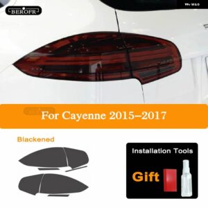 ポルシェ ヘッドライト ティントフィルムスモークブラッククリア TPU ステッカー カイエン 2020 21 22 2011-ON 958 - 15-17 Taillight B