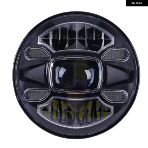 ランドローバー 7インチ LED ヘッドライト DRL ジープ ラングラー TJ JK LJ CJ 7インチ ディフェンダー 日産 パトロール Y60 ハマー H1H2 LADA NIVA - Headlight 1pcs