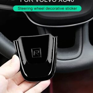 ボルボ XC40 C40 中央 制御 ギアメーターエアアウトレットスパンコール黒 装飾 ステッカー カー アクセサリー インテリア - blank 1pcs
