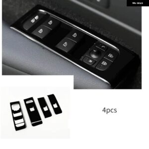 ボルボ XC40 C40 中央 制御 ギアメーターエアアウトレットスパンコール黒 装飾 ステッカー カー アクセサリー インテリア - blank 4pcs