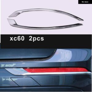 ボルボ 車 外装 アクセサリー 2個 ABS クロームリア フォグライト ランプカバー トリム 装飾 XC60 XC90 - XC60 2018-2022