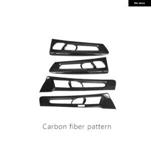 ボルボ 適合 XC40 C40 ドア 装飾 黒カー アクセサリー ステッカー - Carbon fiber pattern