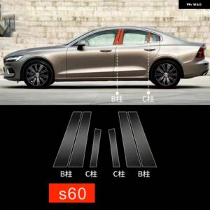 ボルボ XC60 XC90 XC40 V90 V60 S60 S90 アクセサリー TPU スペシャルな窓サイドポストクリアフィルム ステッカー - S60 2020-2023
